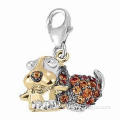 Dog Shape Pet Charm, Can be Used on PU, Leather and PVC Collars, Available in Customized Designs